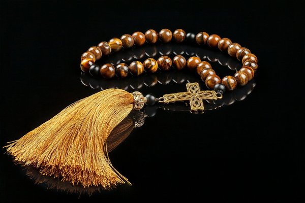 Elevate your faith with the stylish men's rosary bracelet